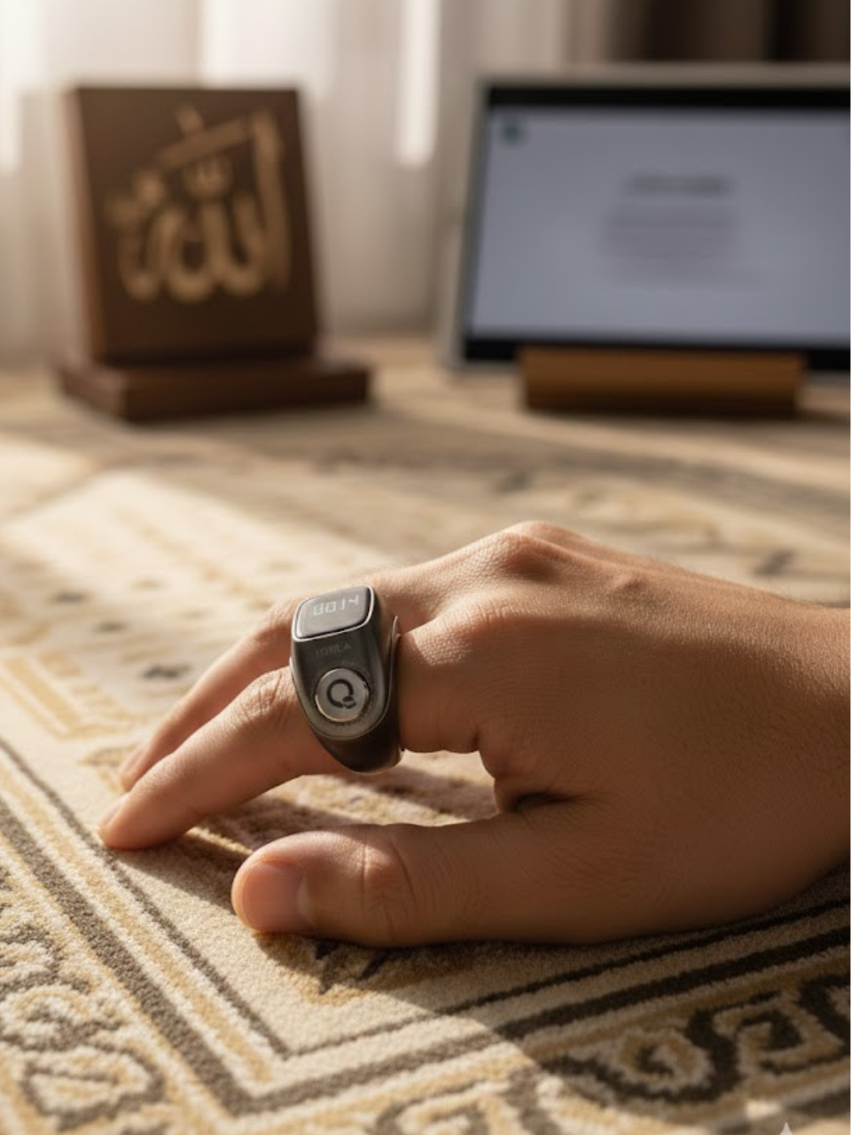 Premium Zikr Ring with Prayer Reminder