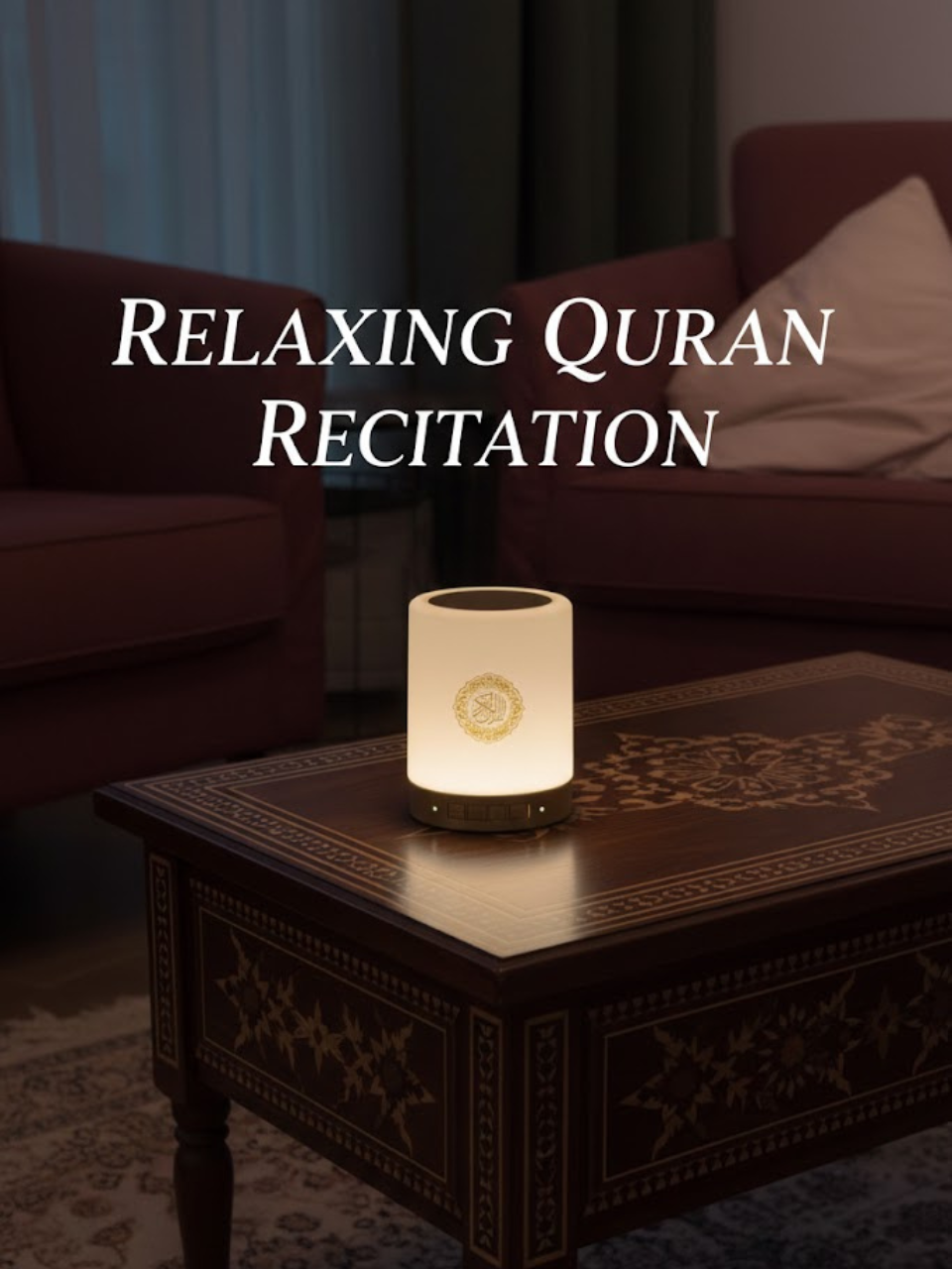 مصباح عربي محمول مع تلاوة القرآن